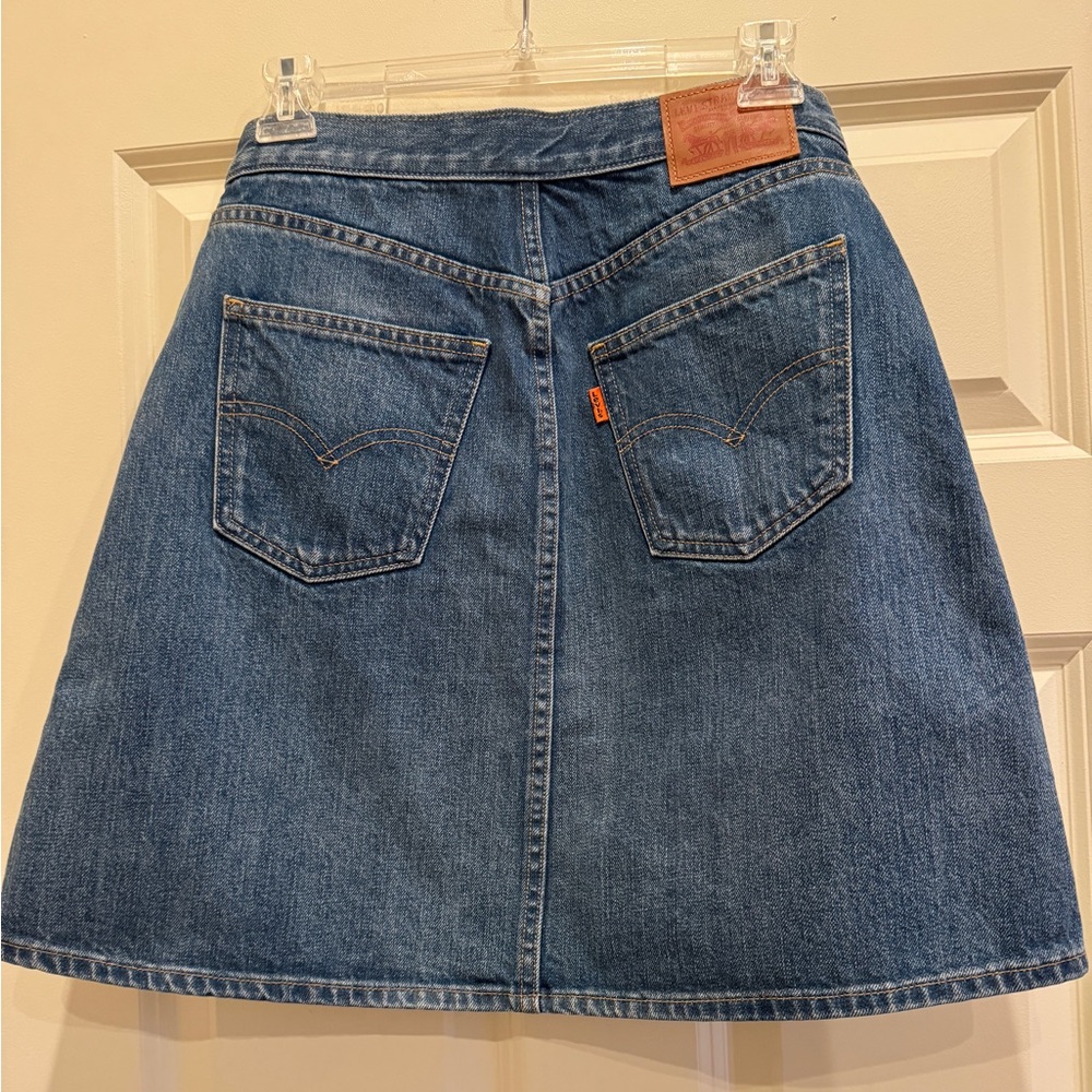 Levi's Classic Indigo A-Line Skirt